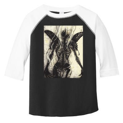 Dark Art Aesthetic Grunge Clothes Fairycore Gothic Horror Toddler Fine Jersey T-Shirt