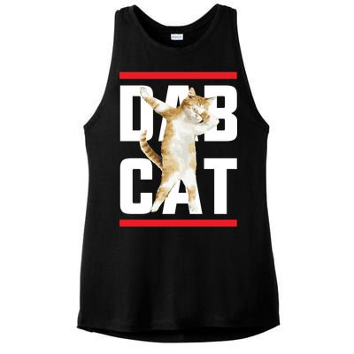 Dab Cat Dabbing Ladies PosiCharge Tri-Blend Wicking Tank