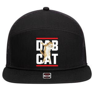 Dab Cat Dabbing 7 Panel Mesh Trucker Snapback Hat