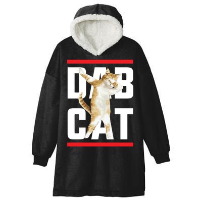 Dab Cat Dabbing Hooded Wearable Blanket