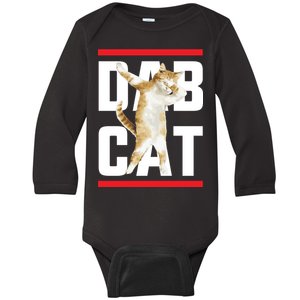 Dab Cat Dabbing Baby Long Sleeve Bodysuit