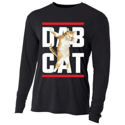 Dab Cat Dabbing Cooling Performance Long Sleeve Crew