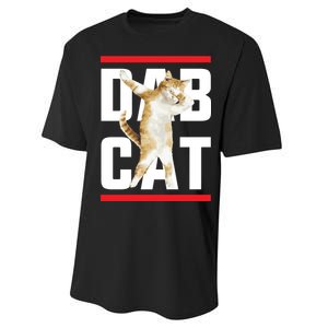 Dab Cat Dabbing Performance Sprint T-Shirt