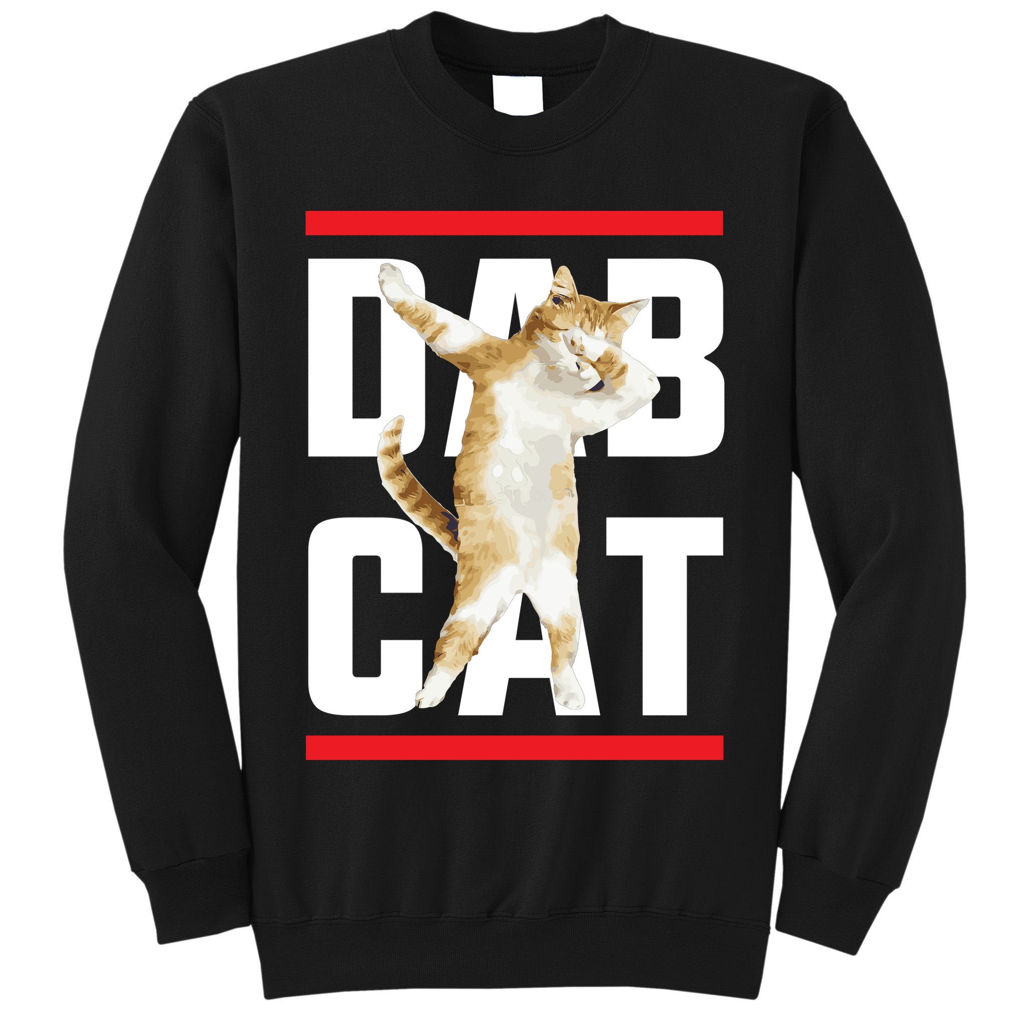 Dab Cat Dabbing Tall Sweatshirt
