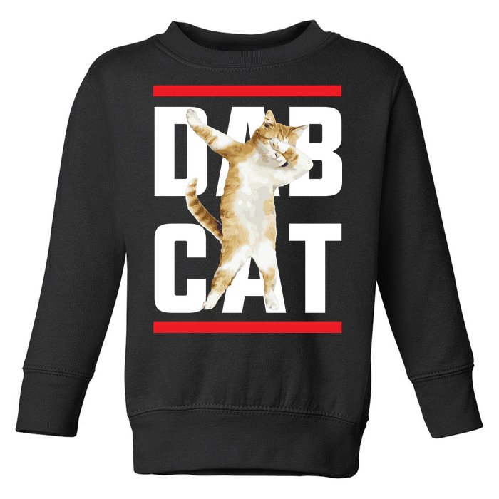 Dab Cat Dabbing Toddler Sweatshirt