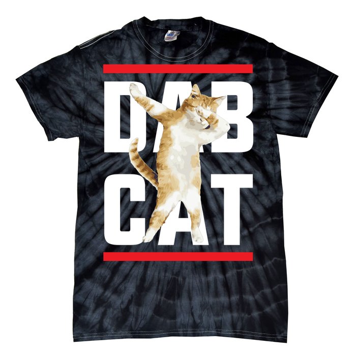 Dab Cat Dabbing Tie-Dye T-Shirt