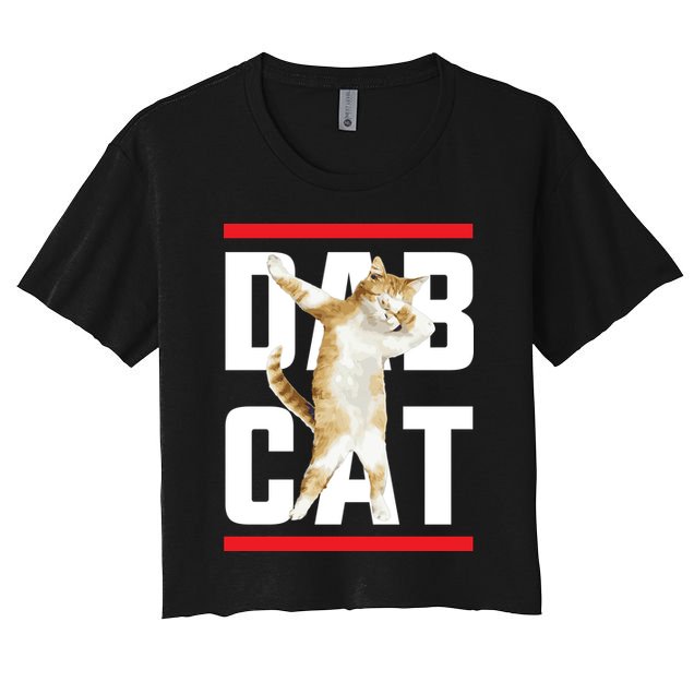 Dab Cat Dabbing Crop Top