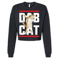 Dab Cat Dabbing Cropped Pullover Crew