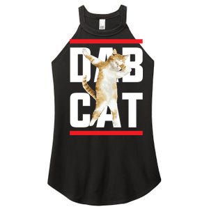 Dab Cat Dabbing Women's Perfect Tri Rocker Tank