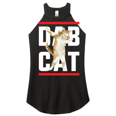 Dab Cat Dabbing Women’s Perfect Tri Rocker Tank