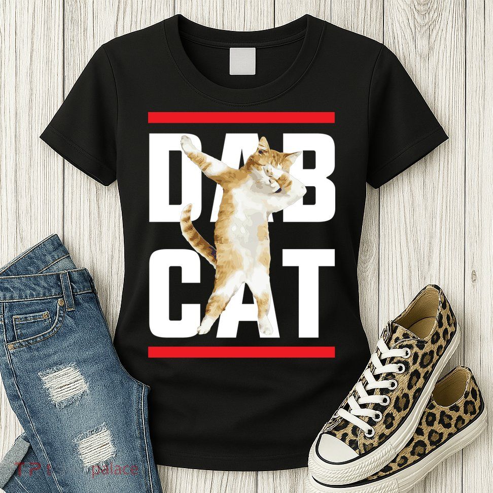 Dab Cat Dabbing Womens T-Shirt