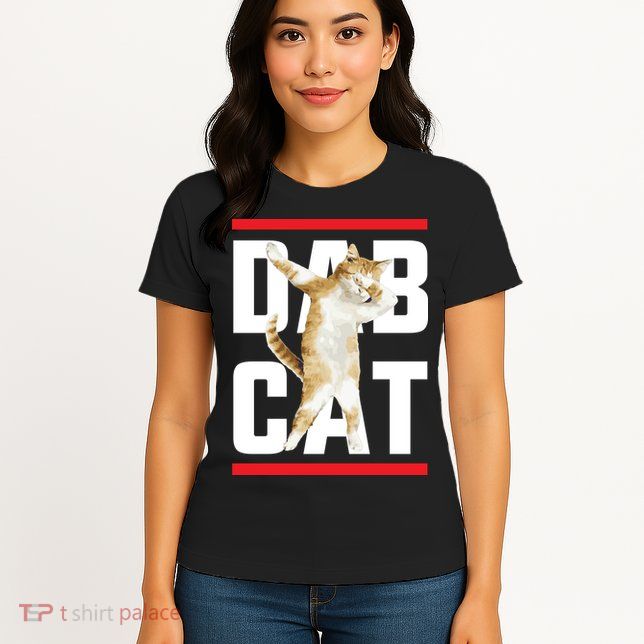 Dab Cat Dabbing Womens T-Shirt