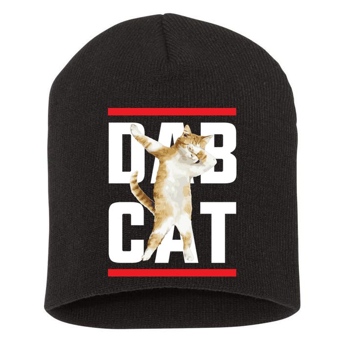 Dab Cat Dabbing Short Acrylic Beanie