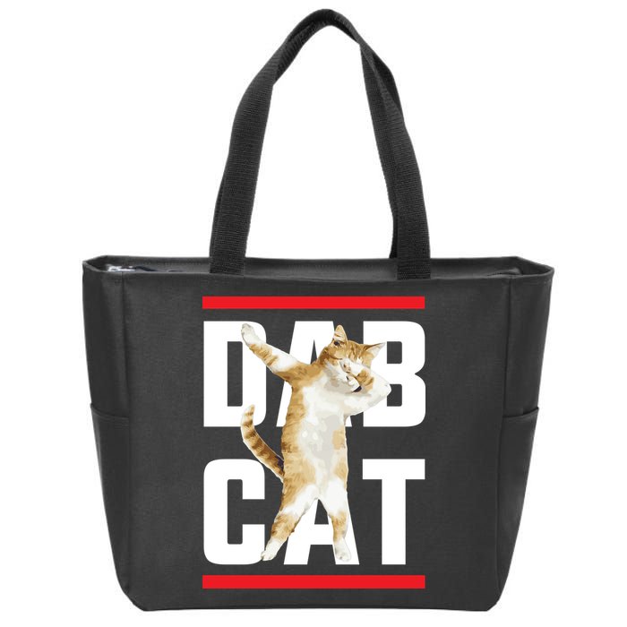 Dab Cat Dabbing Zip Tote Bag