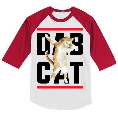 Dab Cat Dabbing Kids Colorblock Raglan Jersey