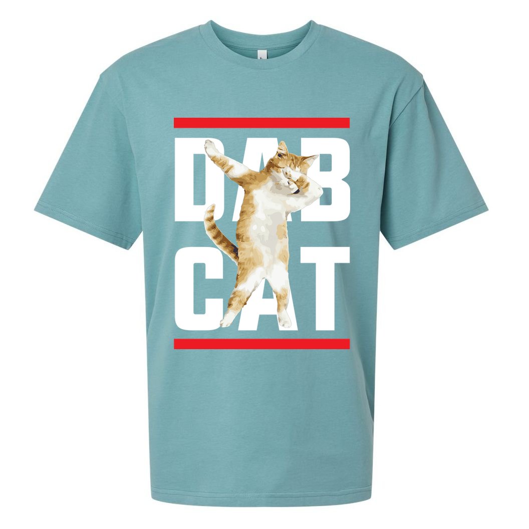 Dab Cat Dabbing Sueded Cloud Jersey T-Shirt