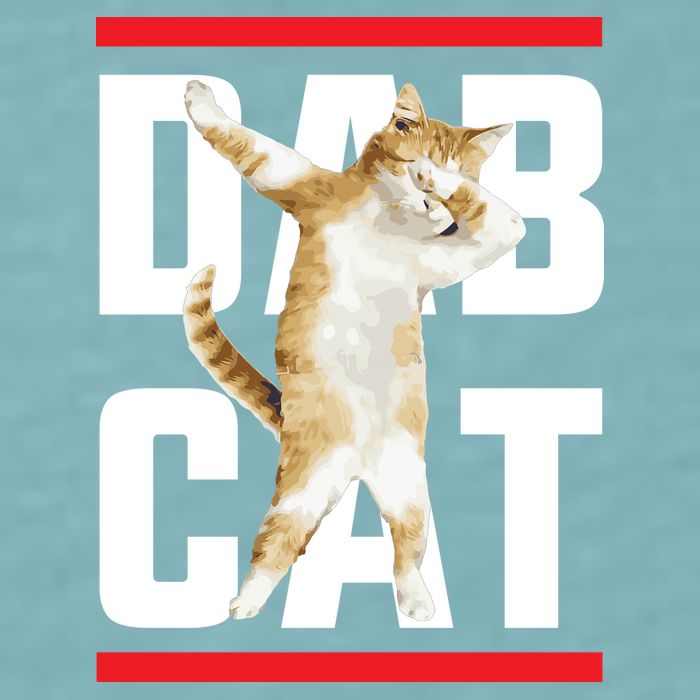 Dab Cat Dabbing Sueded Cloud Jersey T-Shirt