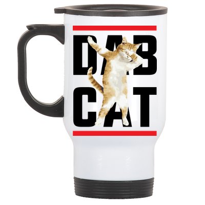 Dab Cat Dabbing Stainless Steel Travel Mug