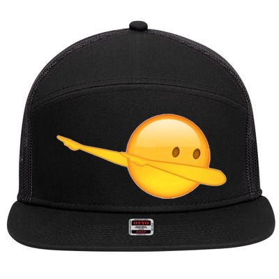 Dab Emoji Dabbing 7 Panel Mesh Trucker Snapback Hat