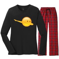 Dab Emoji Dabbing Women's Long Sleeve Flannel Pajama Set 