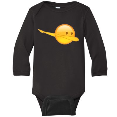 Dab Emoji Dabbing Baby Long Sleeve Bodysuit