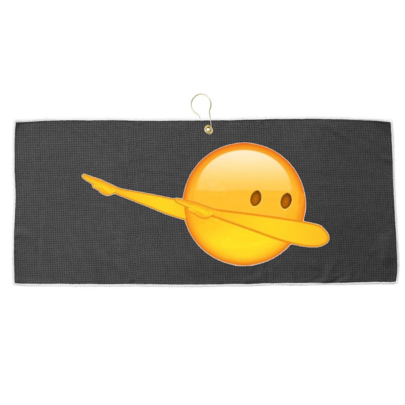 Dab Emoji Dabbing Large Microfiber Waffle Golf Towel