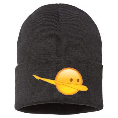 Dab Emoji Dabbing Sustainable Knit Beanie