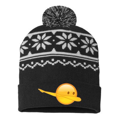 Dab Emoji Dabbing USA-Made Snowflake Beanie