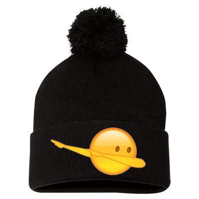 Dab Emoji Dabbing Pom Pom 12in Knit Beanie