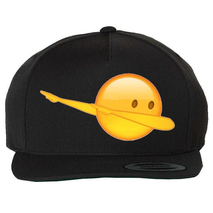 Dab Emoji Dabbing Wool Snapback Cap