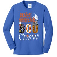 Dental Assistant Boo Crew Halloween Costume Dental Squad Gift Kids Long Sleeve Shirt