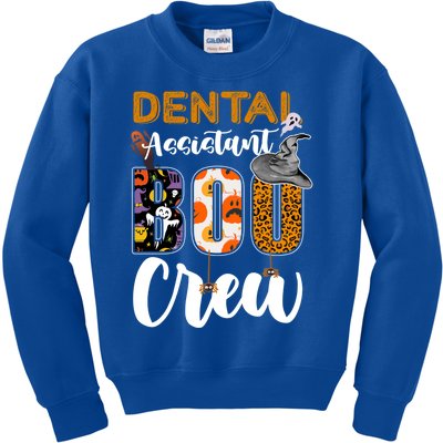 Dental Assistant Boo Crew Halloween Matching Dentist Cool Gift Kids Sweatshirt