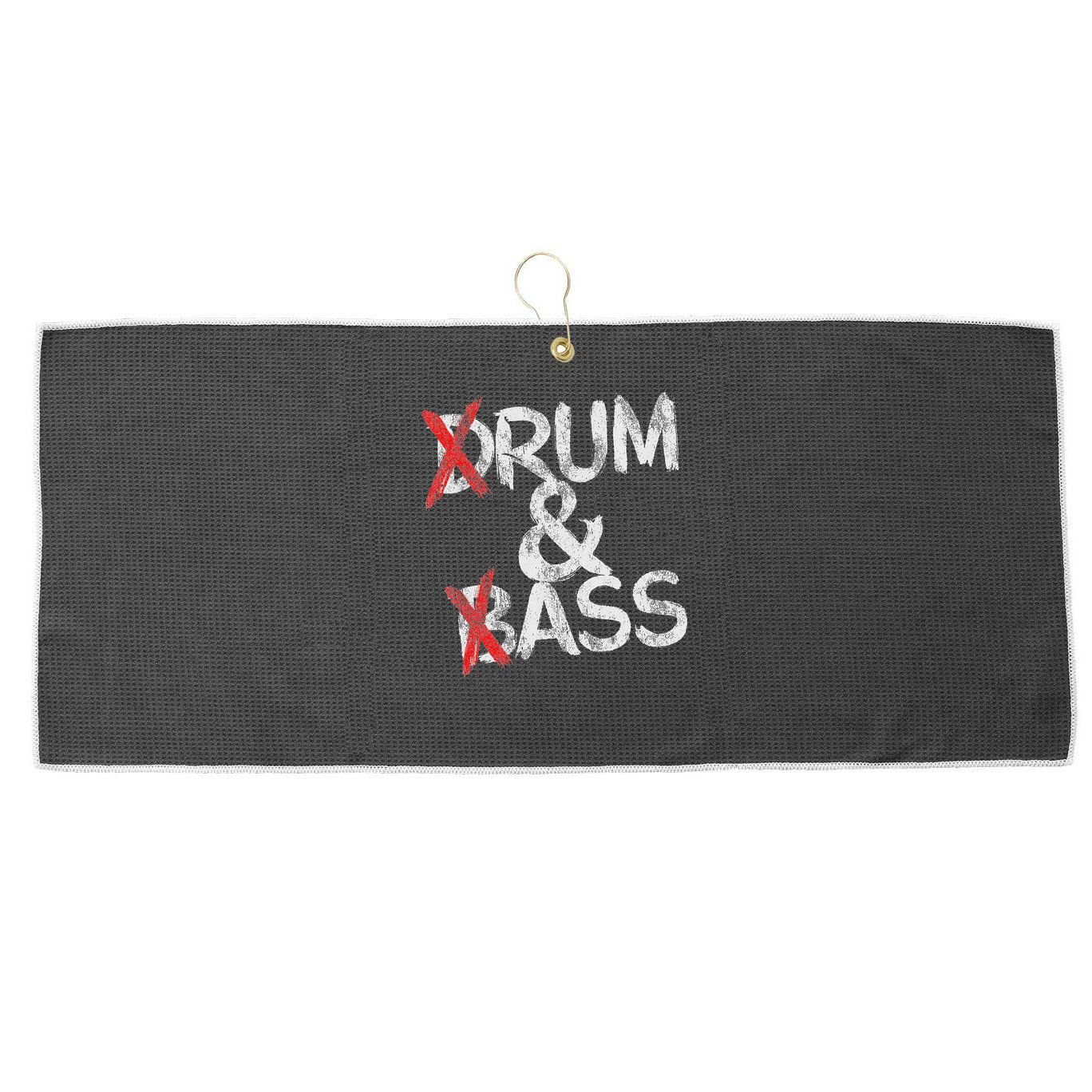 Drum And Bass Rum & Ass Vintage Large Microfiber Waffle Golf Towel