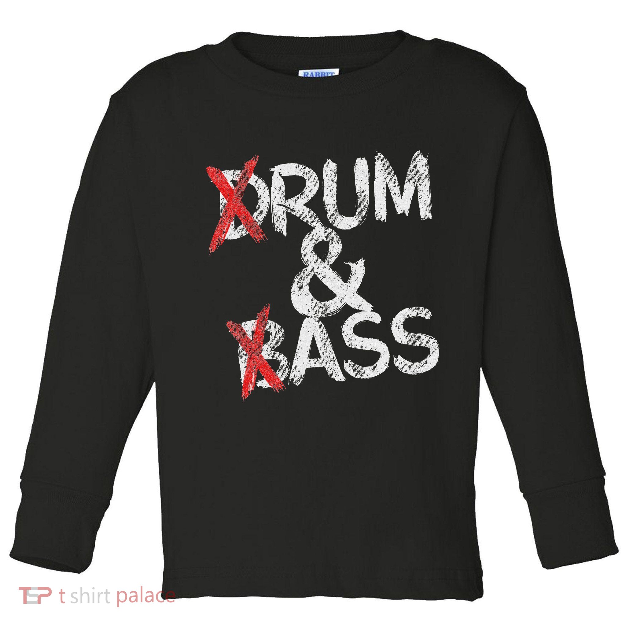 Drum And Bass Rum & Ass Vintage Toddler Long Sleeve Shirt