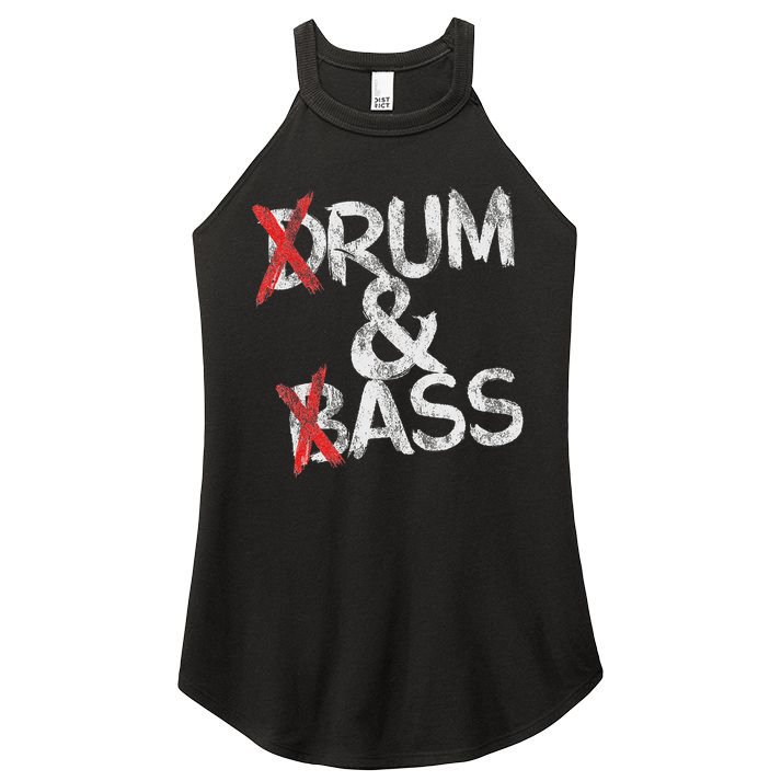 Drum And Bass Rum & Ass Vintage Women's Perfect Tri Rocker Tank