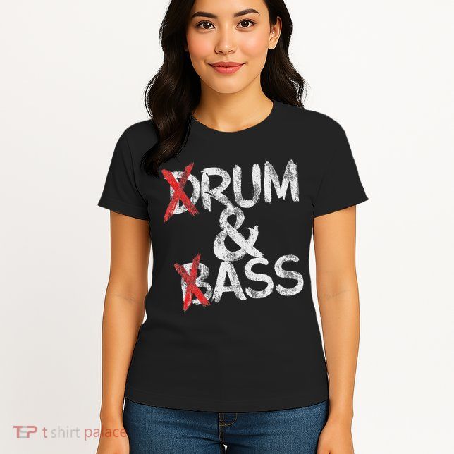 Drum And Bass Rum & Ass Vintage Womens T-Shirt