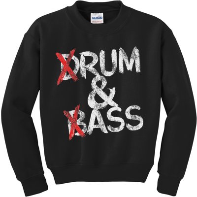 Drum And Bass Rum & Ass Vintage Kids Sweatshirt