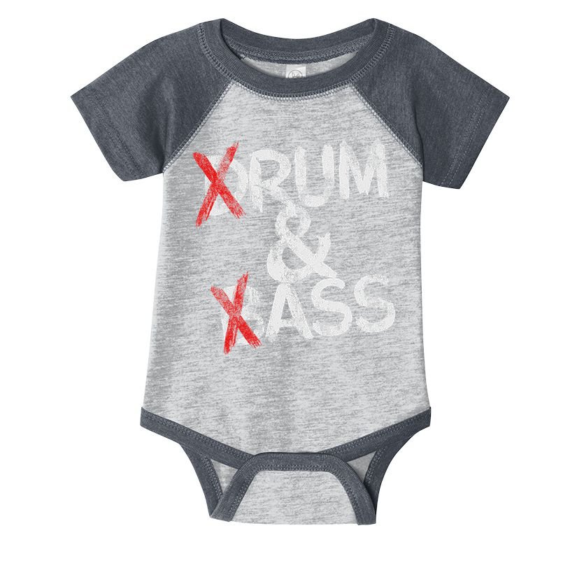 Drum And Bass Rum & Ass Vintage Infant Baby Jersey Bodysuit