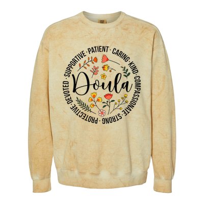 Doula Appreciation Birth Doula Postpartum Doula Doulas Colorblast Crewneck Sweatshirt