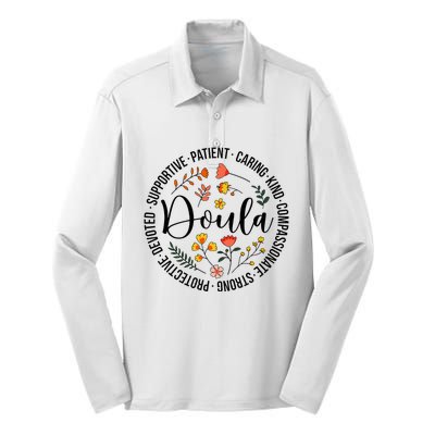 Doula Appreciation Birth Doula Postpartum Doula Doulas Silk Touch Performance Long Sleeve Polo