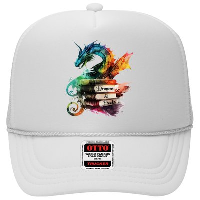 Dragons And Books Watercolor Fantasy Dragon Lover Theme Hat