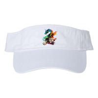 Dragons And Books Watercolor Fantasy Dragon Lover Theme Visor