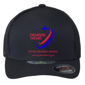 Desantis Airlines Border Relocation Services (C) Flexfit Unipanel Trucker Cap