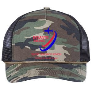 Desantis Airlines Border Relocation Services (C) Retro Rope Trucker Hat Cap