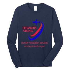 Desantis Airlines Border Relocation Services (C) Long Sleeve Shirt