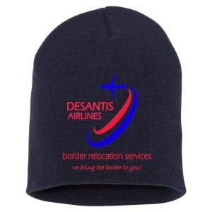 Desantis Airlines Border Relocation Services (C) Short Acrylic Beanie