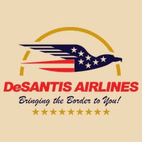 DeSantis Airlines Bringing The Border To You Funny Drawstring Bag