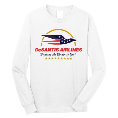 DeSantis Airlines Bringing The Border To You Funny Long Sleeve Shirt