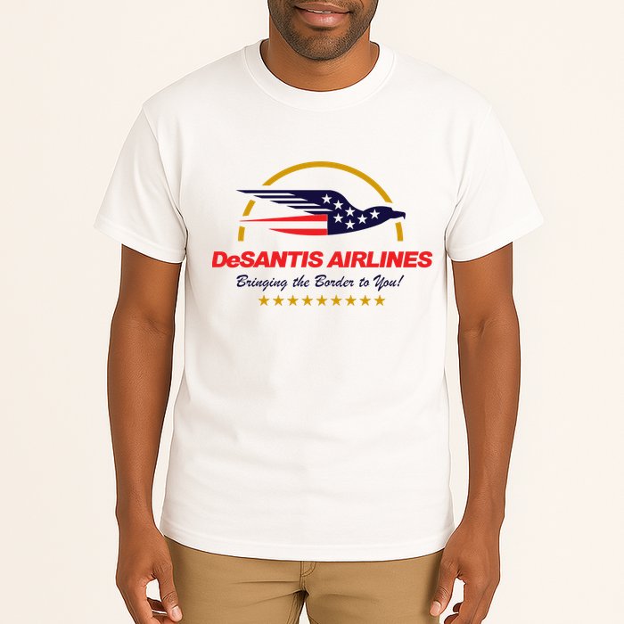 DeSantis Airlines Bringing The Border To You Funny Tall T-Shirt