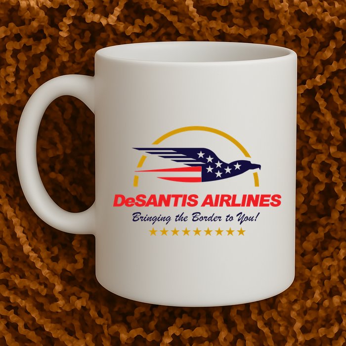 DeSantis Airlines Bringing The Border To You Funny Mug